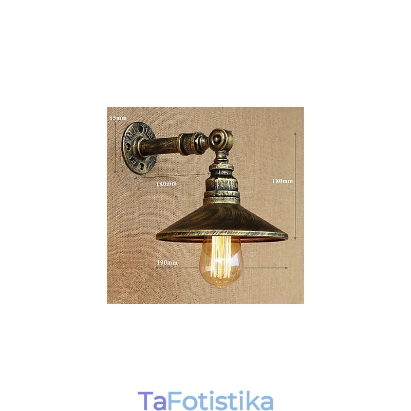 Φωτιστικό τοίχου βιομηχανικού στυλ Nordic Water Pipe Wall Light