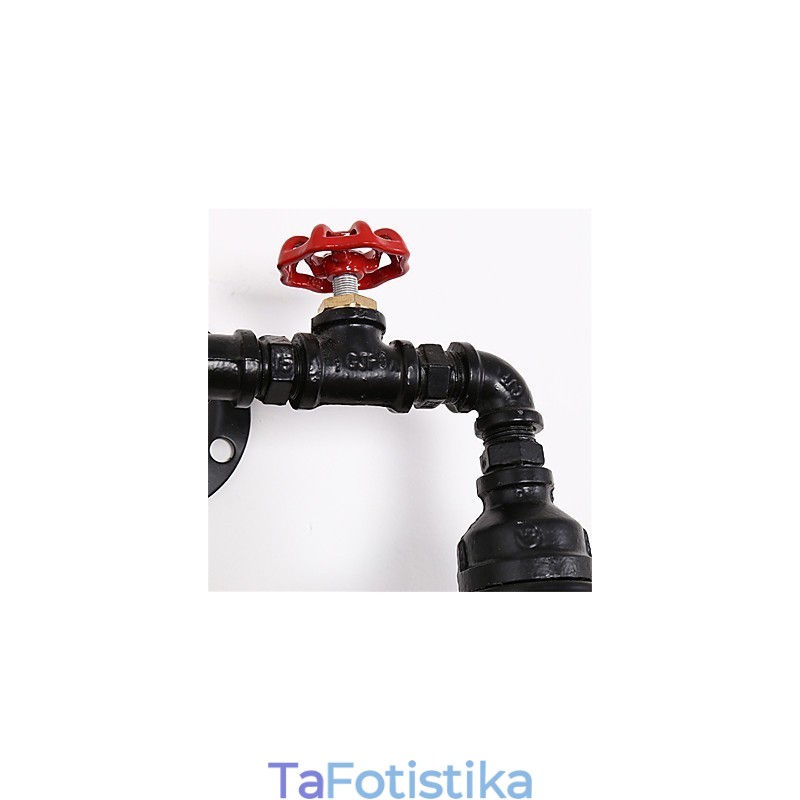 2 Heads Retro Industrial Pipe Wall Lights Simple Loft Black Birdcage Μεταλλική τραπεζαρία Κουζίνα Μπαρ Καφέ Διακόσμηση φωτισμού