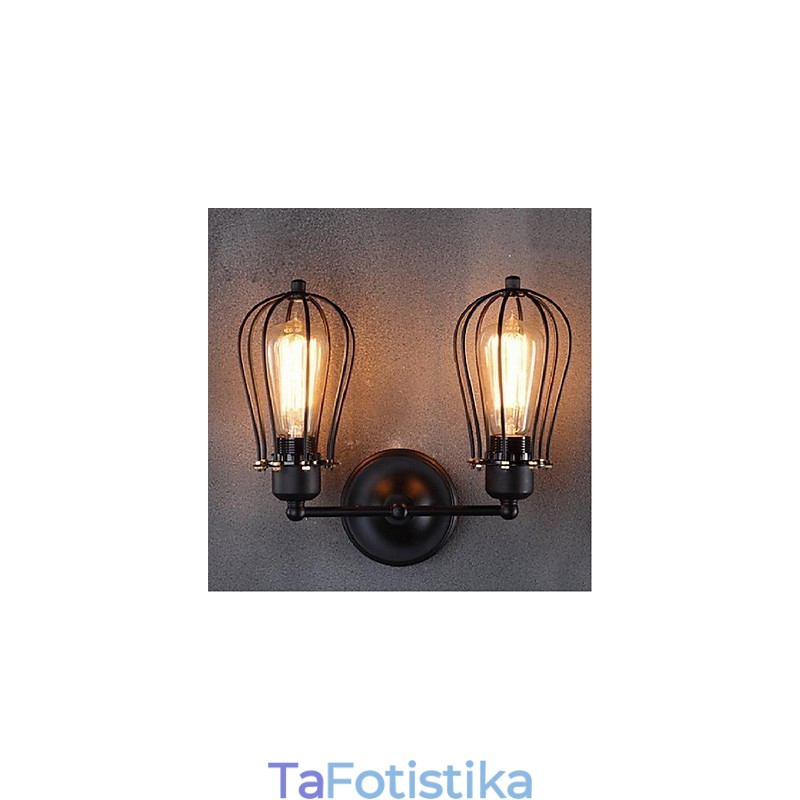 Ρετρό γκρέιπφρουτ American Village Iron Antique Restaurant Διάδρομος Επιτοίχιος Φωτιστικό τοίχου διάδρομου