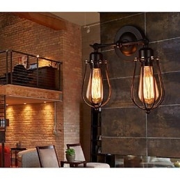 Ρετρό γκρέιπφρουτ American Village Iron Antique Restaurant Διάδρομος Επιτοίχιος Φωτιστικό τοίχου διάδρομου