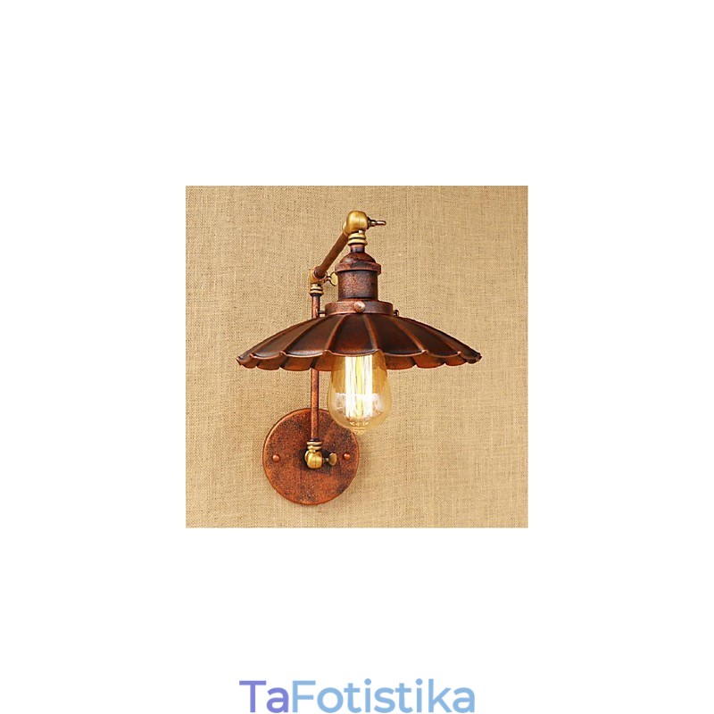 Μακρύς βραχίονας Half rust Retro Creative Nostalgic Πτυσσόμενες Πτυσσόμενες Απλίκες Τοίχου Φωτιστικό τοίχου