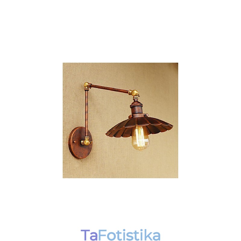 Μακρύς βραχίονας Half rust Retro Creative Nostalgic Πτυσσόμενες Πτυσσόμενες Απλίκες Τοίχου Φωτιστικό τοίχου
