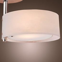 Μοντέρνο, μοντέρνο μίνι στιλ Chrome Metal Πολυέλαιος Flush Mount Garage