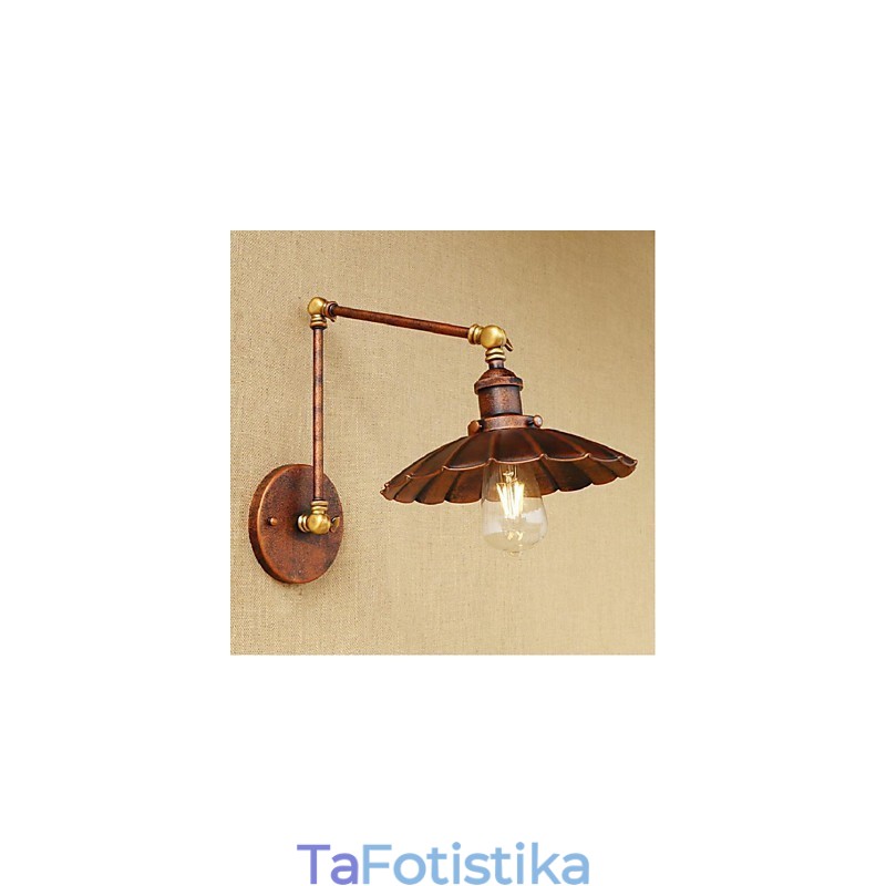 Μακρύς βραχίονας Half rust Retro Creative Nostalgic Πτυσσόμενες Πτυσσόμενες Απλίκες Τοίχου Φωτιστικό τοίχου