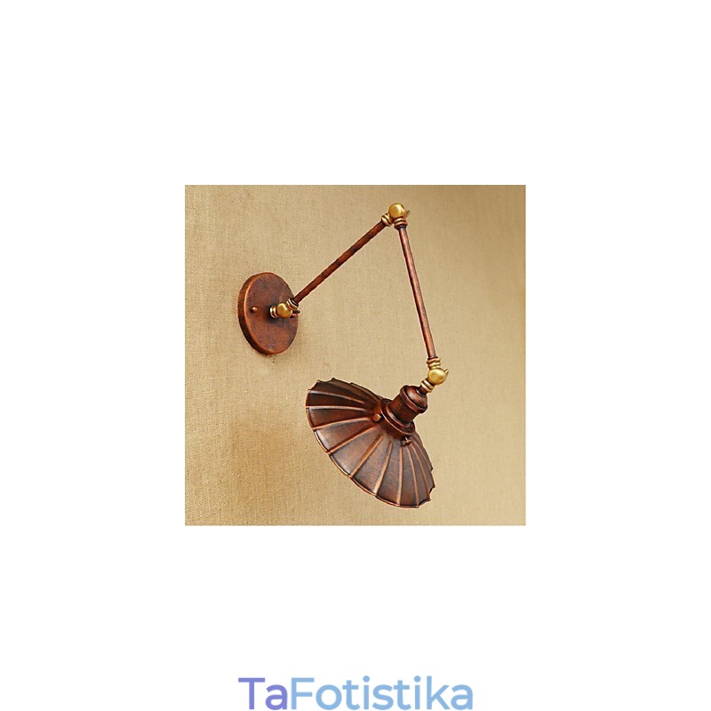 Μακρύς βραχίονας Half rust Retro Creative Nostalgic Πτυσσόμενες Πτυσσόμενες Απλίκες Τοίχου Φωτιστικό τοίχου