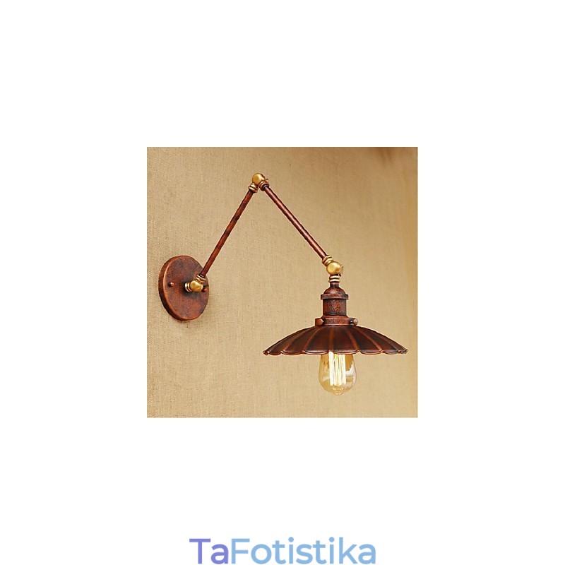 Μακρύς βραχίονας Half rust Retro Creative Nostalgic Πτυσσόμενες Πτυσσόμενες Απλίκες Τοίχου Φωτιστικό τοίχου