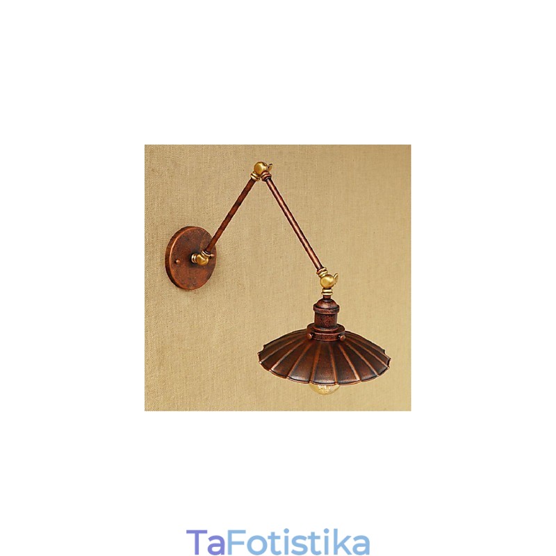 Μακρύς βραχίονας Half rust Retro Creative Nostalgic Πτυσσόμενες Πτυσσόμενες Απλίκες Τοίχου Φωτιστικό τοίχου