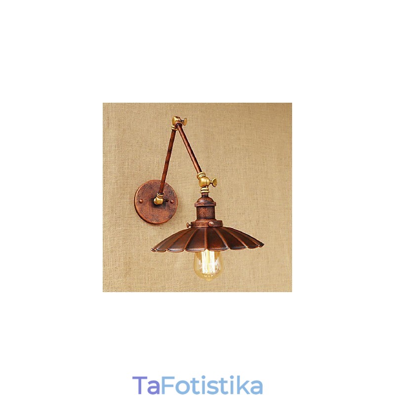 Μακρύς βραχίονας Half rust Retro Creative Nostalgic Πτυσσόμενες Πτυσσόμενες Απλίκες Τοίχου Φωτιστικό τοίχου