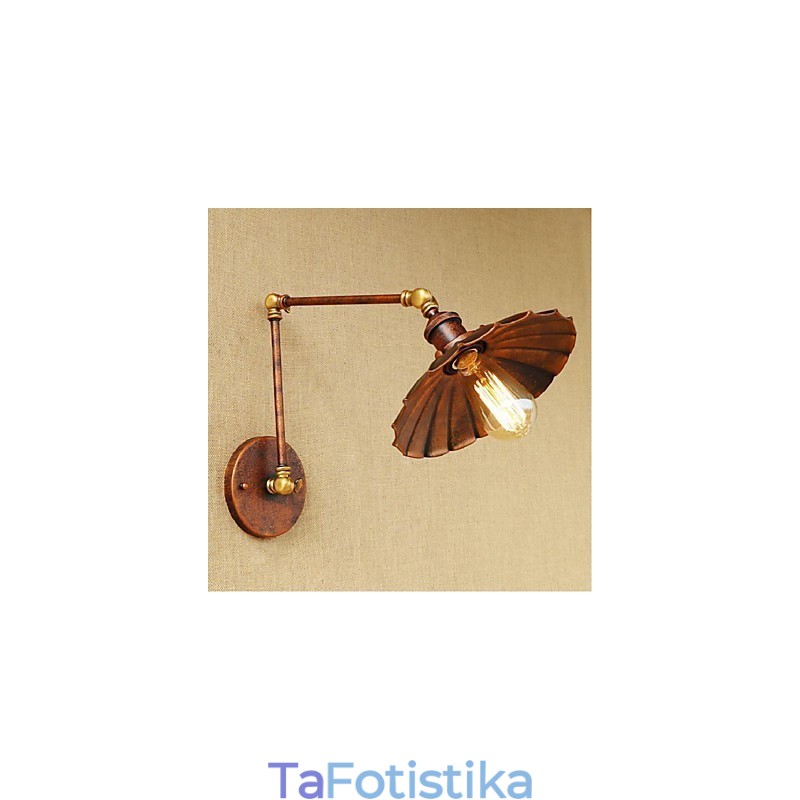 Μακρύς βραχίονας Half rust Retro Creative Nostalgic Πτυσσόμενες Πτυσσόμενες Απλίκες Τοίχου Φωτιστικό τοίχου
