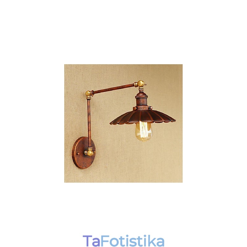 Μακρύς βραχίονας Half rust Retro Creative Nostalgic Πτυσσόμενες Πτυσσόμενες Απλίκες Τοίχου Φωτιστικό τοίχου