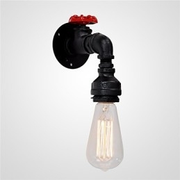 Water Pipe Wall Lights Retro Industrial Style Creative Country Metal Restaurant Cafe Bar Bar Επιτραπέζιες Απλίκες