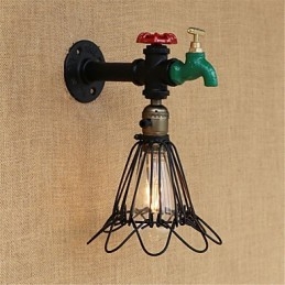 Country Retro Painting χαρακτηριστικό για Mini Style Ambient Light Απλίκες τοίχου Φωτιστικό τοίχου