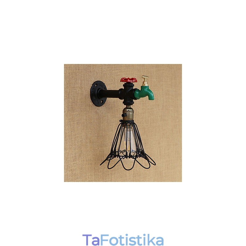 Country Retro Painting χαρακτηριστικό για Mini Style Ambient Light Απλίκες τοίχου Φωτιστικό τοίχου