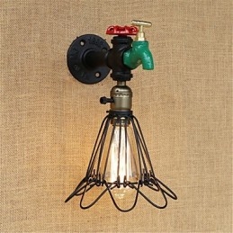 Country Retro Painting χαρακτηριστικό για Mini Style Ambient Light Απλίκες τοίχου Φωτιστικό τοίχου