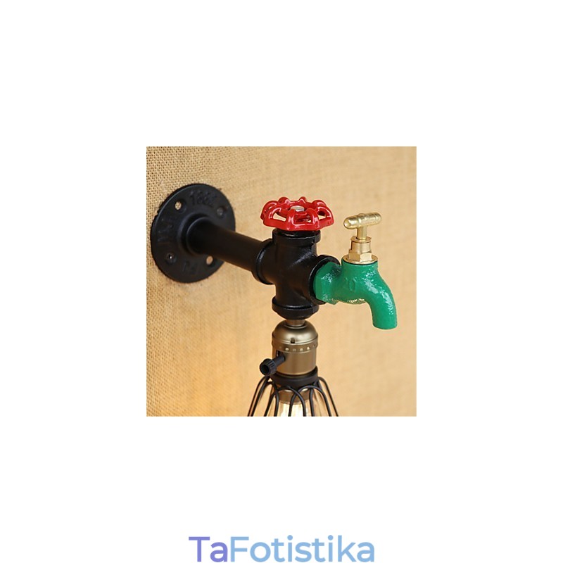 Country Retro Painting χαρακτηριστικό για Mini Style Ambient Light Απλίκες τοίχου Φωτιστικό τοίχου