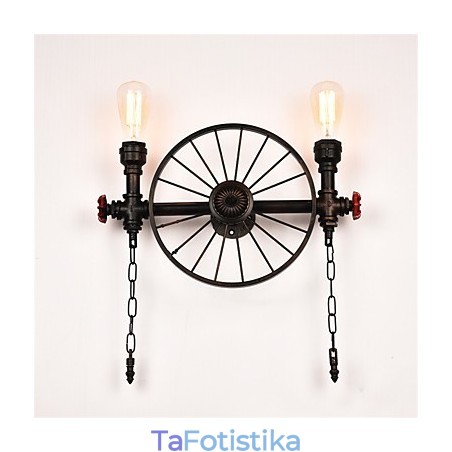 Vintage Industrial Pipe Φωτιστικά τοίχου Creative Lights Εστιατόριο Cafe Bar Διακοσμητικός φωτισμός με 2 ανοιχτόχρωμο φινίρισμα Vintage Industrial Pipe Φωτιστικά τοίχου Creative Lights Εστιατόριο Cafe Bar Διακοσμητικός φωτισμός με 2 ανοιχτόχρωμο φινίρισμα