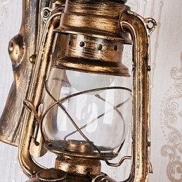 Ρουστίκ Lodge Painting Χαρακτηριστικό για Mini Style Uplight Απλίκες τοίχου Φωτιστικό τοίχου