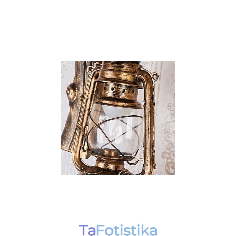 Ρουστίκ Lodge Painting Χαρακτηριστικό για Mini Style Uplight Απλίκες τοίχου Φωτιστικό τοίχου