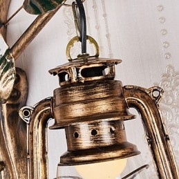 Ρουστίκ Lodge Painting Χαρακτηριστικό για Mini Style Uplight Απλίκες τοίχου Φωτιστικό τοίχου
