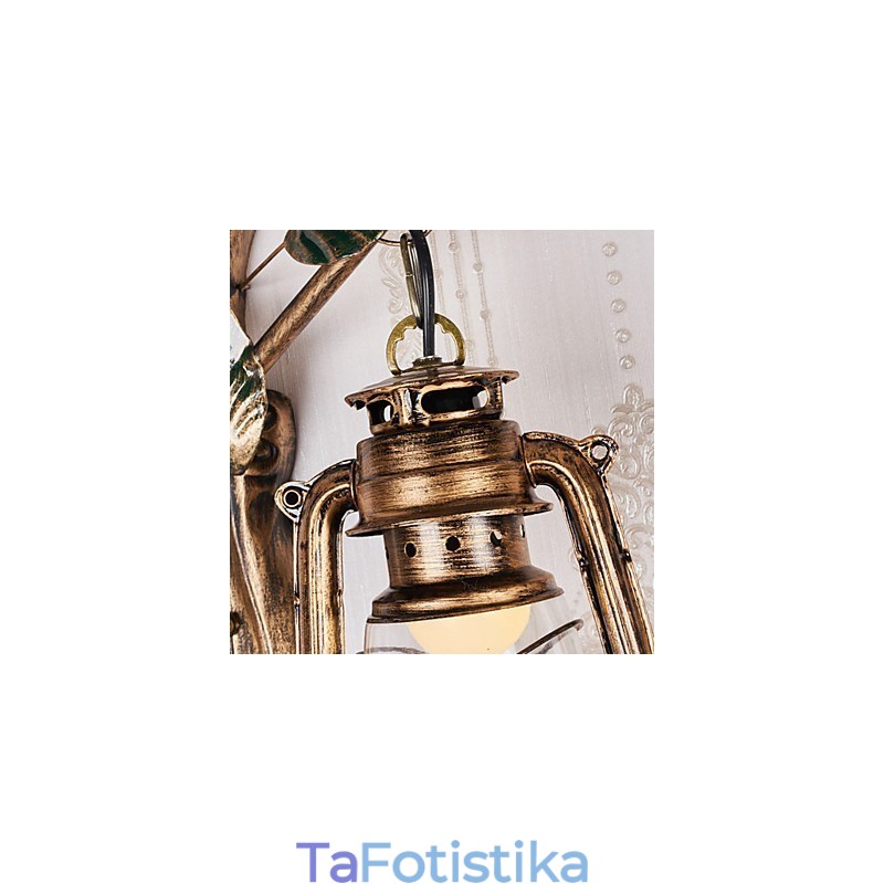 Ρουστίκ Lodge Painting Χαρακτηριστικό για Mini Style Uplight Απλίκες τοίχου Φωτιστικό τοίχου