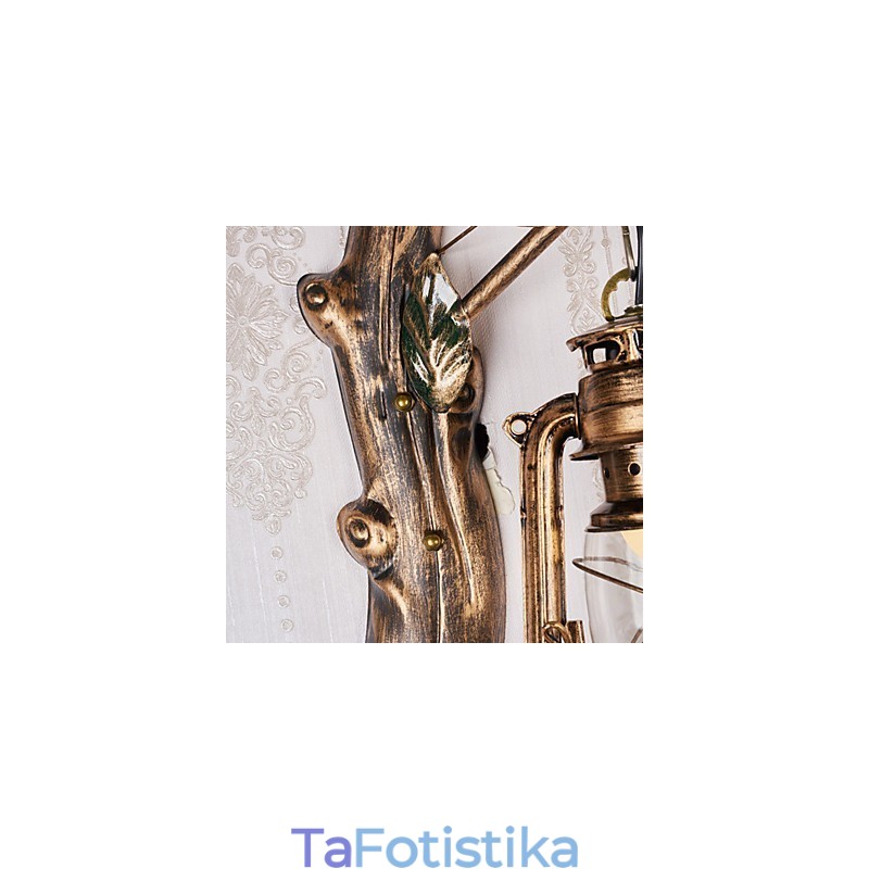 Ρουστίκ Lodge Painting Χαρακτηριστικό για Mini Style Uplight Απλίκες τοίχου Φωτιστικό τοίχου