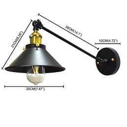 Buzz Wall Σιδερένιο Επιτοίχιο Φωτιστικό Dumb Black Lightsaber Lamp on Wall