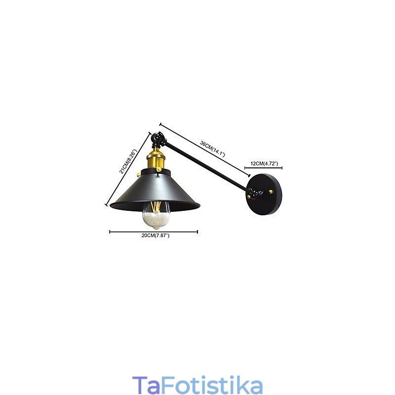 Buzz Wall Σιδερένιο Επιτοίχιο Φωτιστικό Dumb Black Lightsaber Lamp on Wall