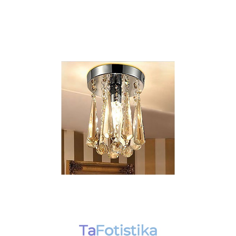 Μοντέρνο, σύγχρονο γκαράζ Crystal Flush Mount