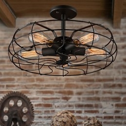 The American Country Industrial Designer Lamp Personalized Lamp European Retro Ανεμιστήρων Φωτιστικά Οροφής