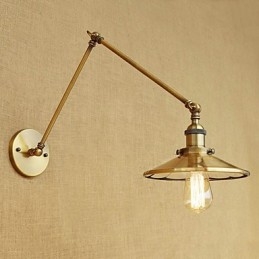 Rustic Lodge Country ρετρό ηλεκτρολυμένο χαρακτηριστικό για Mini Style Swing Arm Ambient Light