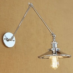 Rustic Lodge Country ρετρό ηλεκτρολυμένο χαρακτηριστικό για Mini Style Swing Arm Ambient Light