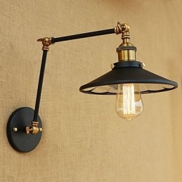 Rustic Lodge Country ρετρό ηλεκτρολυμένο χαρακτηριστικό για Mini Style Swing Arm Ambient Light