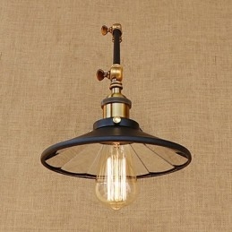 Rustic Lodge Country ρετρό ηλεκτρολυμένο χαρακτηριστικό για Mini Style Swing Arm Ambient Light