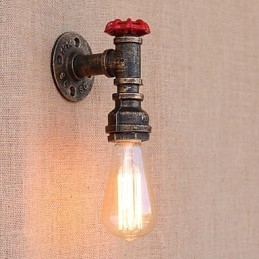 Country Retro Painting χαρακτηριστικό για Mini Style Ambient Light Απλίκες τοίχου Φωτιστικό τοίχου