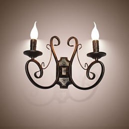 Νέο Retro Attic American Style Retro Επιτοίχιο Φωτιστικό Κρεβατοκάμαρας Επιτοίχιο Φωτιστικό Κερί