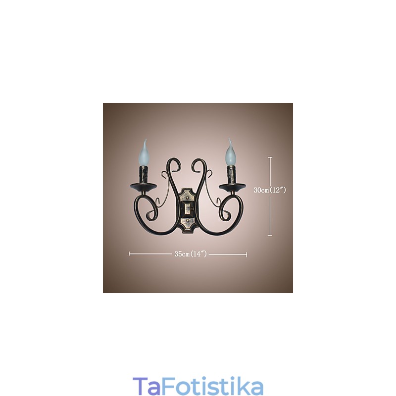 Νέο Retro Attic American Style Retro Επιτοίχιο Φωτιστικό Κρεβατοκάμαρας Επιτοίχιο Φωτιστικό Κερί