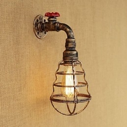 Country Retro Painting χαρακτηριστικό για Mini Style Ambient Light Απλίκες τοίχου Φωτιστικό τοίχου