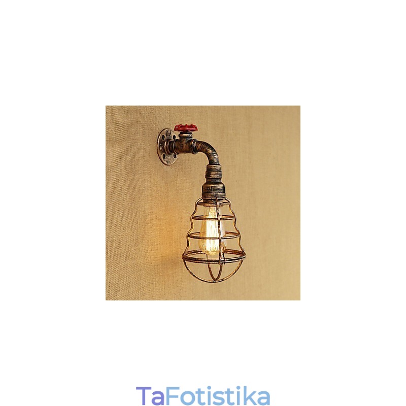 Country Retro Painting χαρακτηριστικό για Mini Style Ambient Light Απλίκες τοίχου Φωτιστικό τοίχου