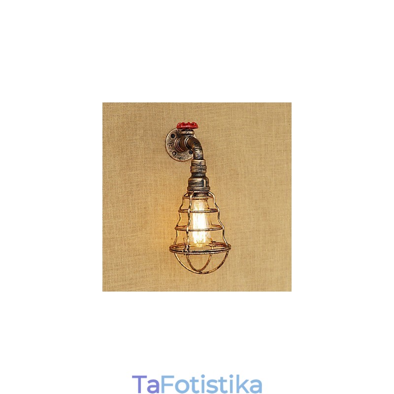 Country Retro Painting χαρακτηριστικό για Mini Style Ambient Light Απλίκες τοίχου Φωτιστικό τοίχου