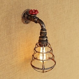 Country Retro Painting χαρακτηριστικό για Mini Style Ambient Light Απλίκες τοίχου Φωτιστικό τοίχου