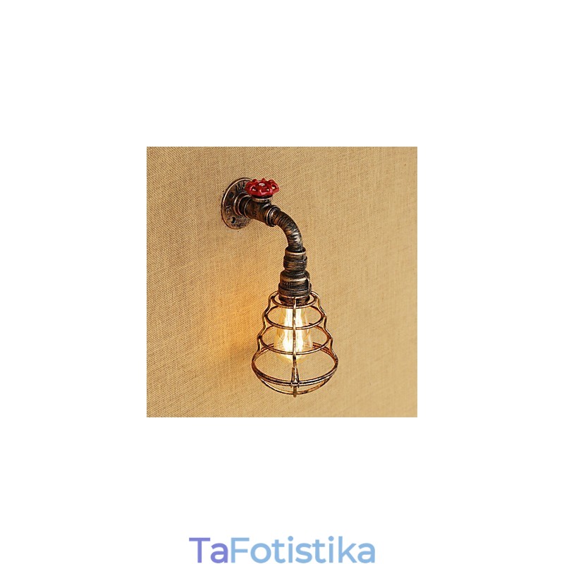 Country Retro Painting χαρακτηριστικό για Mini Style Ambient Light Απλίκες τοίχου Φωτιστικό τοίχου