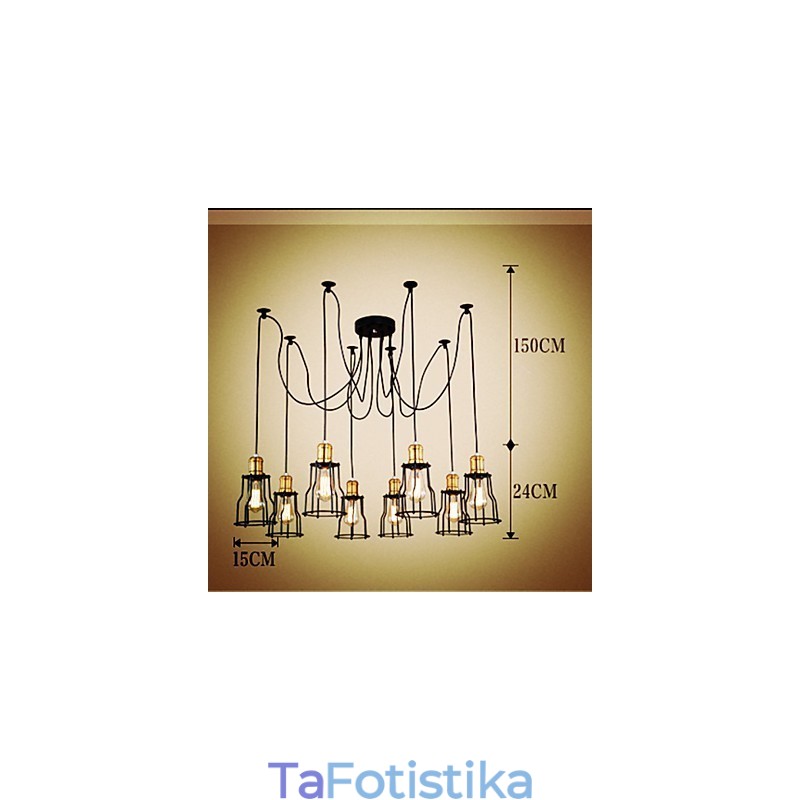 Country Designers ζωγραφίζουν μεταλλικό πολυέλαιο