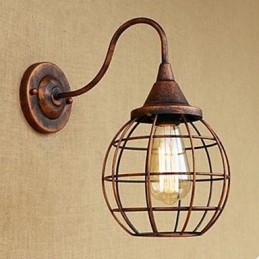 Αμερικάνικο επιτοίχιο φωτιστικό Iron Art RETRO Rust Color Study lΣαλόνι κομοδίνου