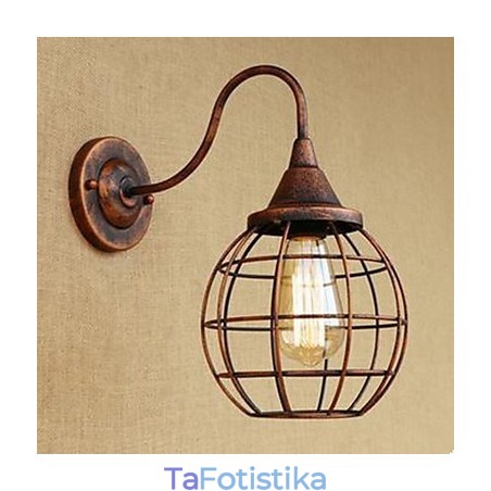 Αμερικάνικο επιτοίχιο φωτιστικό Iron Art RETRO Rust Color Study lΣαλόνι κομοδίνου Αμερικάνικο επιτοίχιο φωτιστικό Iron Art RETRO Rust Color Study lΣαλόνι κομοδίνου