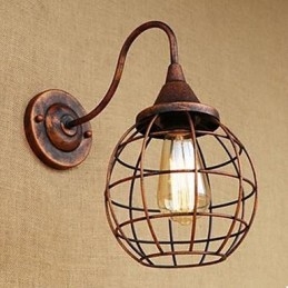 Αμερικάνικο επιτοίχιο φωτιστικό Iron Art RETRO Rust Color Study lΣαλόνι κομοδίνου