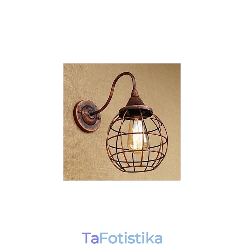 Αμερικάνικο επιτοίχιο φωτιστικό Iron Art RETRO Rust Color Study lΣαλόνι κομοδίνου