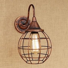 Αμερικάνικο επιτοίχιο φωτιστικό Iron Art RETRO Rust Color Study lΣαλόνι κομοδίνου