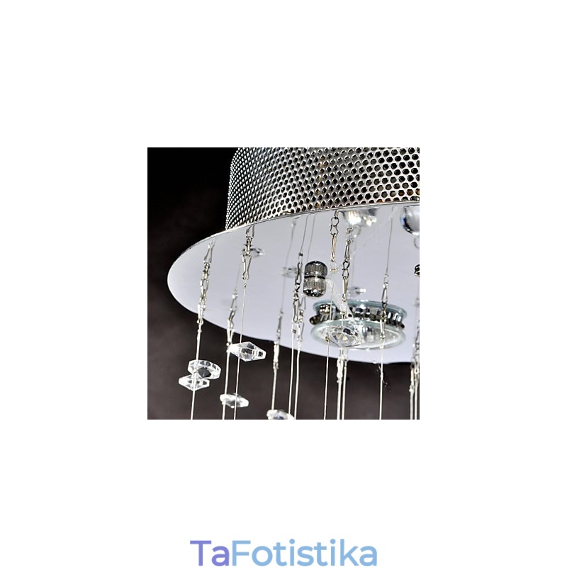 Παραδοσιακή, κλασική, μεταλλική βάση από κρύσταλλο χρώμιο
