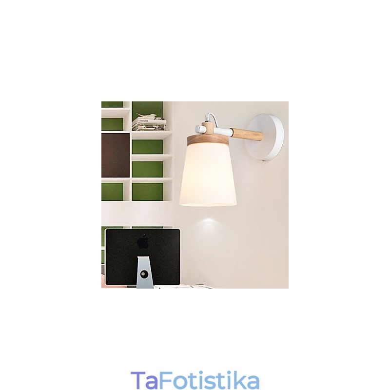 Φωτιστικό τοίχου με υαλοπίνακα και μεταλλική βάση με φωτιστικό τοίχου με φωτιστικό περιβάλλοντος