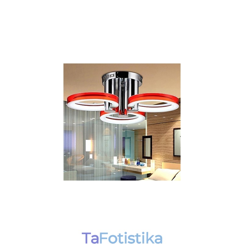 Μοντέρνο Σύγχρονο Χρώμιο Μεταλλικό Πολυέλαιο Flush Mount